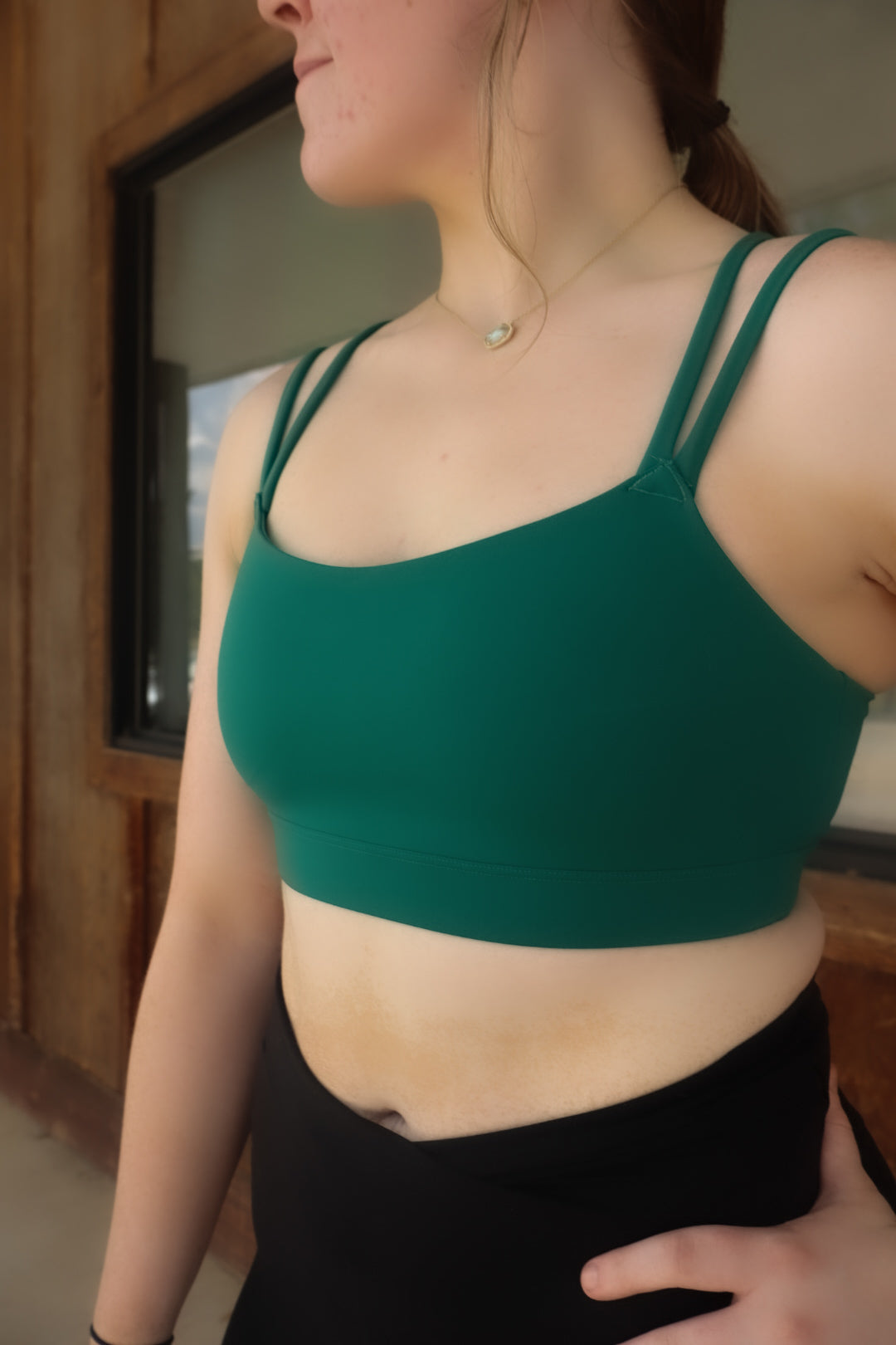 Calypso Green Sports Bra