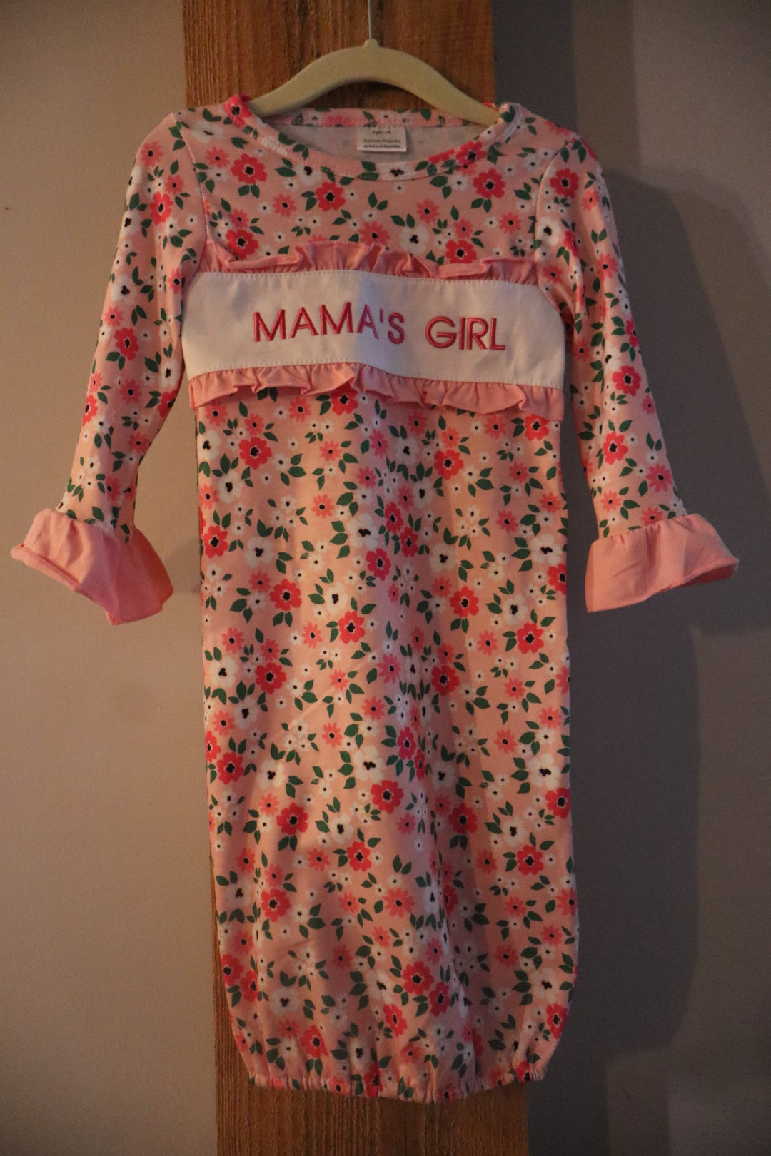 Mama’s Girl Floral Swaddle/Sleep Gown