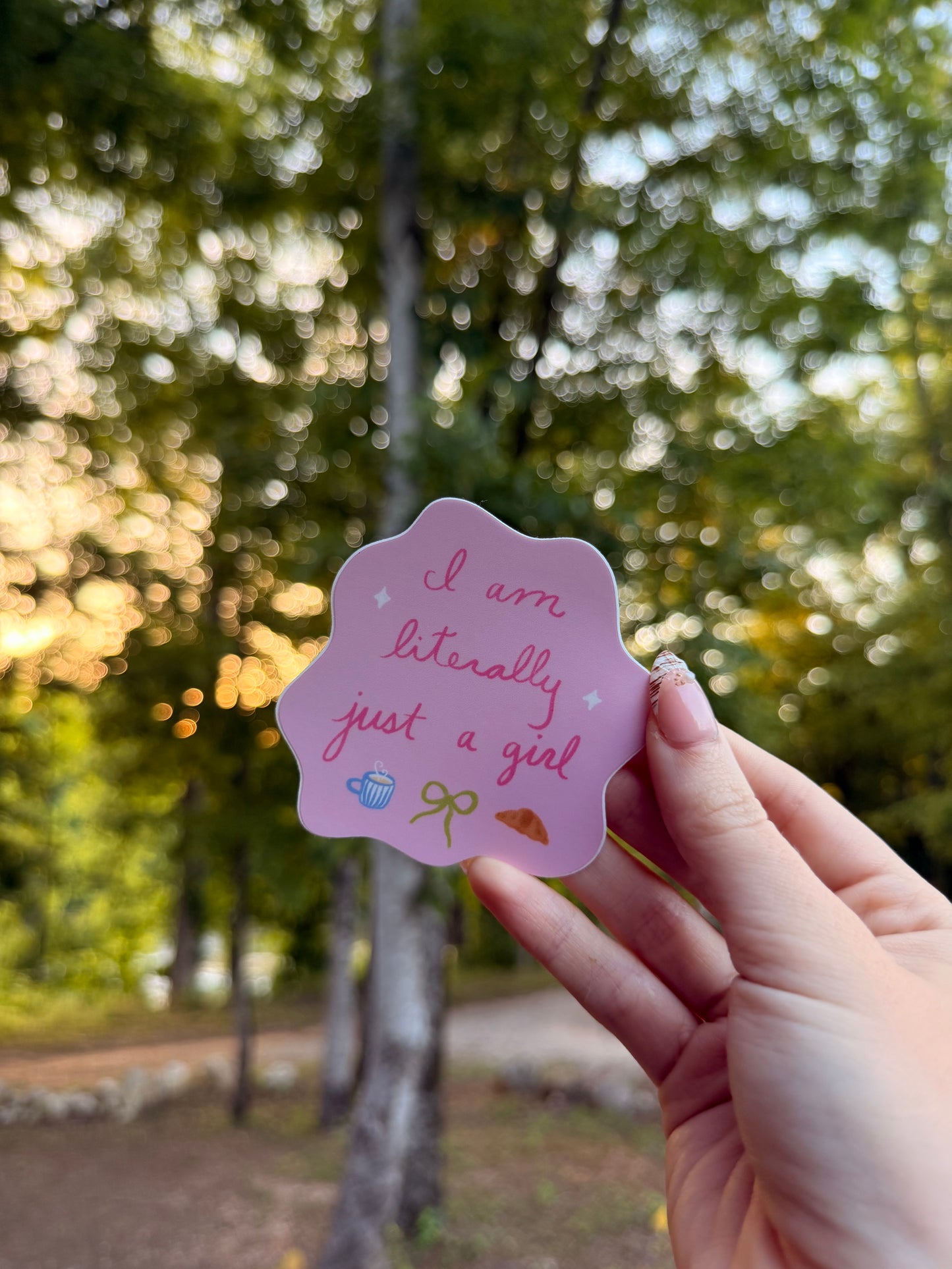 Literally Just A Girl Sticker