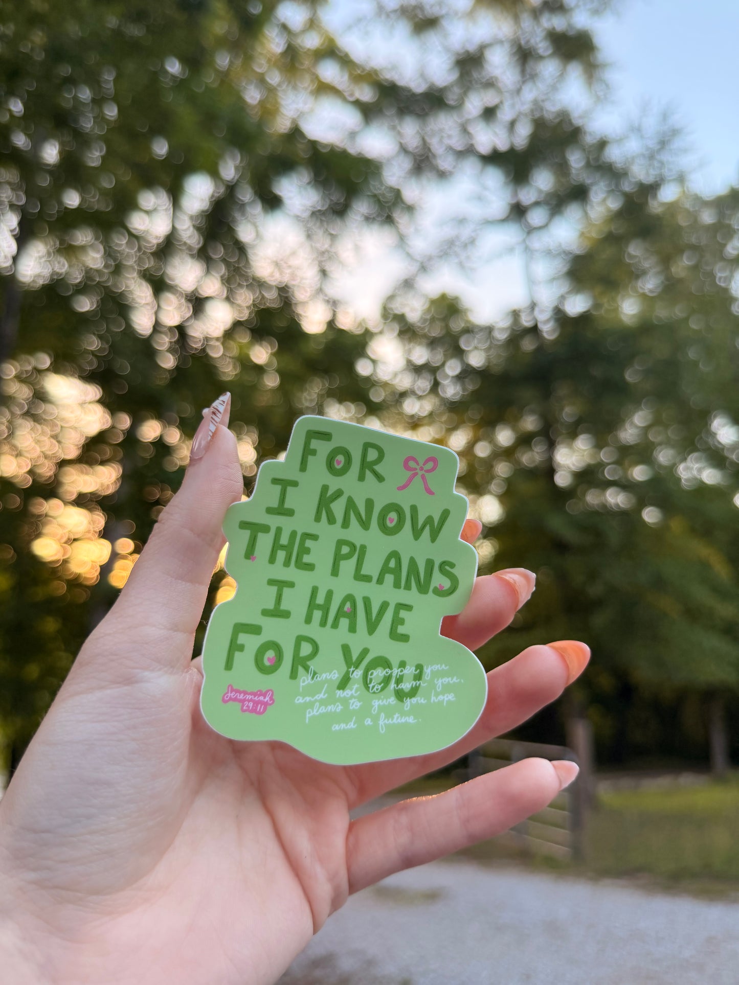 The Plans I Have For You Sticker