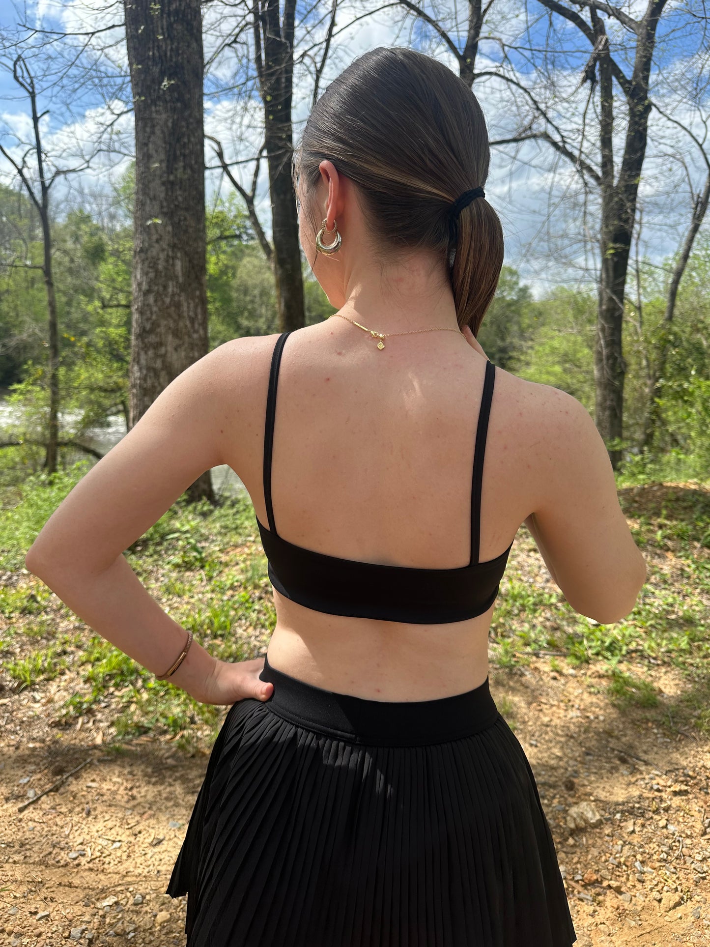 Black Cami Sports Bra