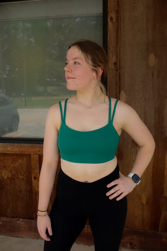 Calypso Green Sports Bra