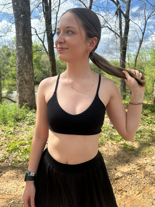 Black Cami Sports Bra