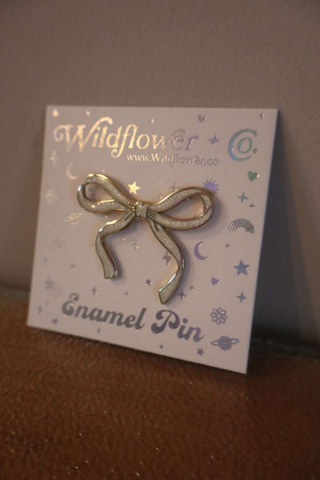 Bow Enamel Pin