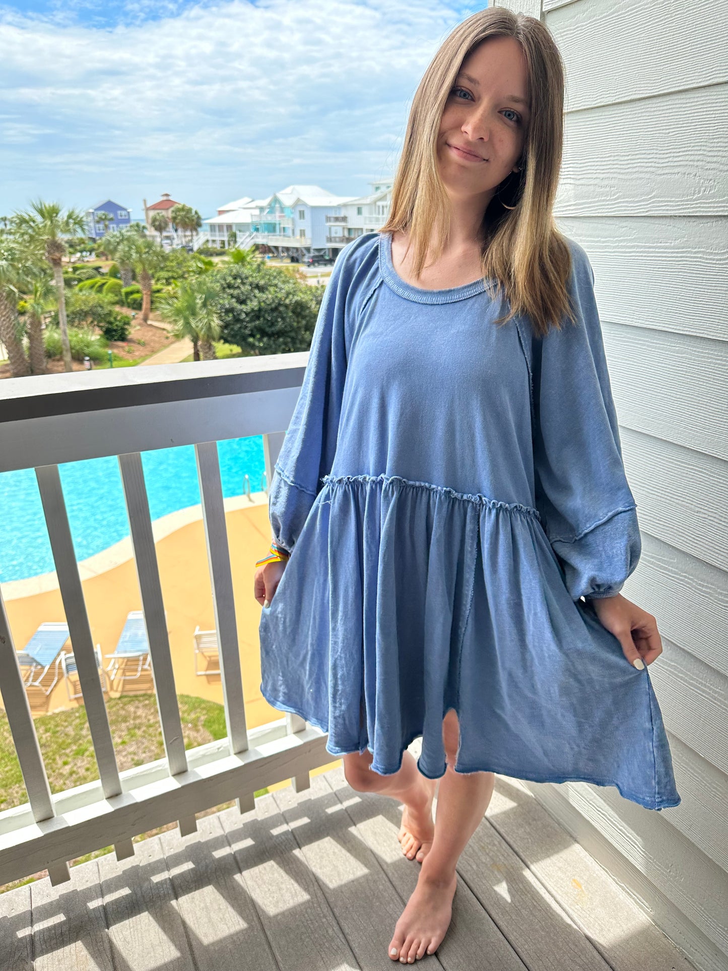 Periwinkle Babydoll Dress