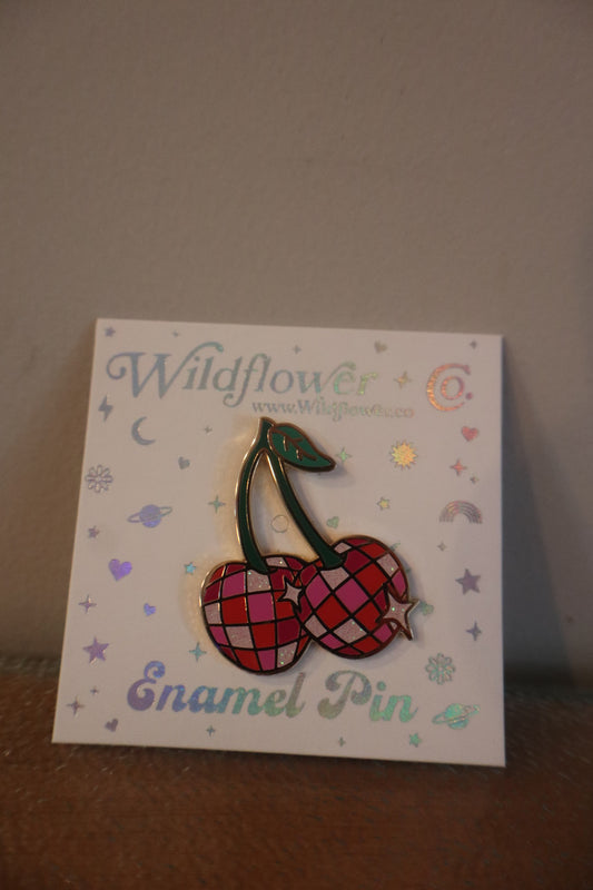 Disco Cherries Enamel Pin