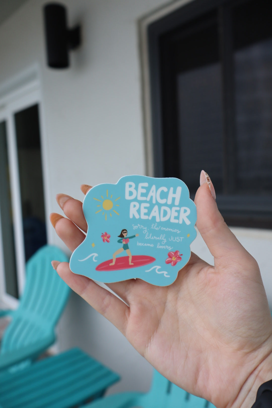 Beach Reader Sticker