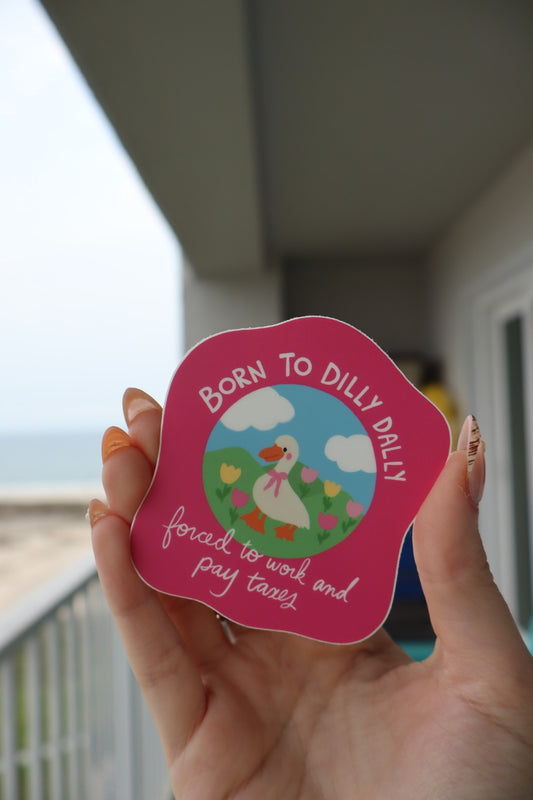 Dilly Dally Duck Sticker