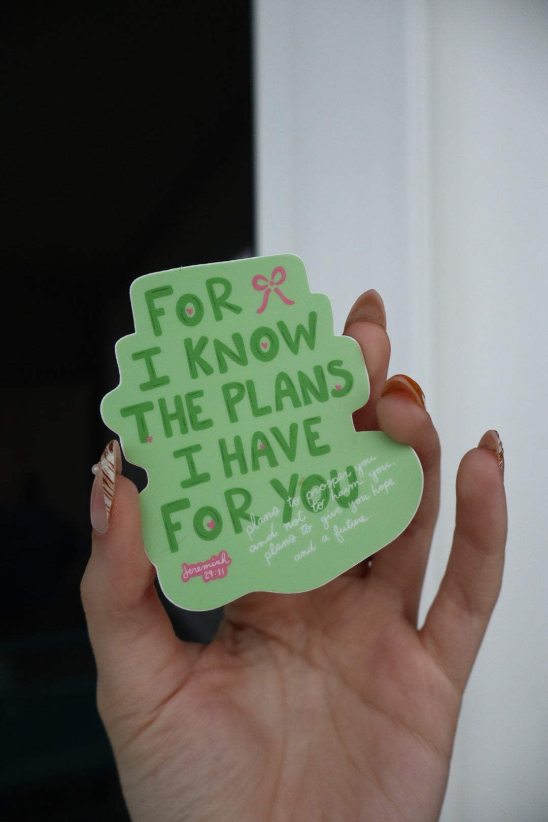 The Plans I Have For You Sticker