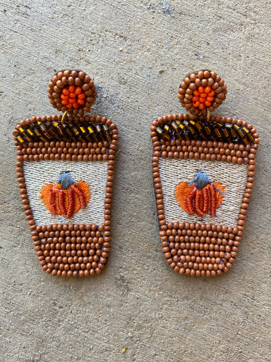 Pumpkin Latte Earrings